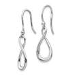 Sterling Silver Diamond Dangle Earrings with Rhodium Finish