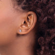 925 Sterling Silver Pink Sapphire Stud Earrings for Women