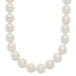 14K Yellow Gold White Cultured Pearl Necklace 7-8mm