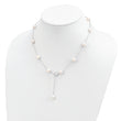 Elegant Sterling Silver Freshwater Pearl Toggle Necklace