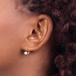 14K Gold Freshwater Pearl Leverback Earrings Polished Elegance