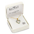 18K Gold-Plated Sterling Silver Necklace with Emerald & Diamond Mystique