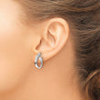 White Ice Sterling Silver Diamond Earrings Gift Ready Elegance