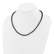 14k 5-6mm Black Near-Round Freshwater Cultured Pearl 7.5 inch Bracelet