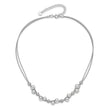 925 Sterling Silver Beaded Necklace with Multi-Color Freshwater Pearls