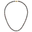 14k 5-6mm Black Near-Round Freshwater Cultured Pearl 7.5 inch Bracelet