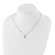 White Ice Sterling Silver Diamond Necklace with Extender