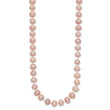 14K Gold Pink Freshwater Pearl Necklace 16 Elegant Women's Jewelry