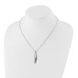 Sterling Silver Diamond Necklace with Extender, Polished Elegance