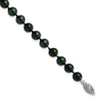 14k White Gold 6-7mm Black Round Akoya Saltwater Cultured Pearl 7 inch Bracelet
