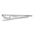 Stainless Steel Tie Bar with Diamond & Carbon Fiber
