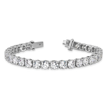 14k White Gold 22 1/2 carat Lab Grown Diamond VS/SI+ G+ Complete Tennis Bracelet