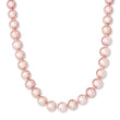 Sterling Silver Cultured Purple Pearl Necklace 18 Polished Elegant