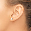 14K Yellow Gold Freshwater Pearl Earrings with Polished Finish Elegant & Nickel Free