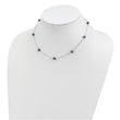 Sterling Silver Peacock Pearl Necklace with Polished Finish