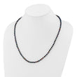 14k 4-5mm Black Near-Round Freshwater Cultured Pearl 7.5 inch Bracelet