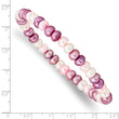Multicolor Freshwater Pearl Stretch Bracelet Handmade Elegance