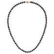 14k 5-6mm Black Near-Round Freshwater Cultured Pearl 7.5 inch Bracelet