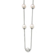 Sterling Silver 9-11mm Multi-color Freshwater Cultured Pearl With 2in ext. Necklace