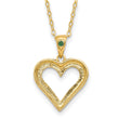 18K Gold-Plated Sterling Silver Necklace with Emerald & Diamond Mystique