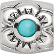 Sterling Silver Reflections Turquoise Bead