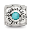 Sterling Silver Reflections Turquoise Bead