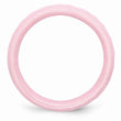 Ceramic Pink Faceted 6mm Polished Band