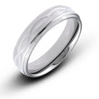Titanium 6MM INFINITY Symbol Engraved Center Wedding Band Ring Comfort Fit - Birthstone Company