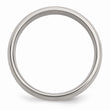 Stainless Steel 14k Yellow Inlay 8mm Brushed Band