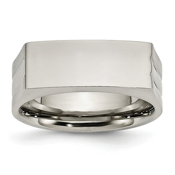 Stainless Steel Brushed and Polished Ring