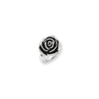 Stainless Steel Antiqued Flower Ring - Birthstone Company