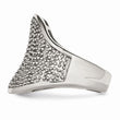 Stainless Steel Textured Ring - Birthstone Company
