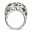 Stainless Steel Polished Circle Cut-out Ring - Birthstone Company