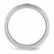 Stainless Steel Enamel Swirl Design 8mm Brushed/Polished Band