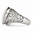 Stainless Steel Polished Heart Ring - Birthstone Company