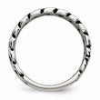 Stainless Steel Polished Tread Design Ring