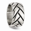 Stainless Steel Polished Braided Design Ring