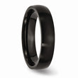 Stainless Steel 5mm Black IP-plated Brushed Band