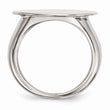 Stainless Steel Polished Circle Ring - Birthstone Company