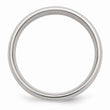 Stainless Steel Sterling Silver Inlay 6mm Polished Band