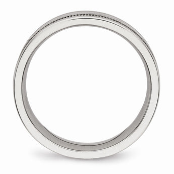 Stainless Steel Polished Grooved 6.00mm Band