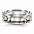 Stainless Steel Polished Grooved 6.00mm Band