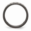 Stainless Steel Brushed Antiqued Textured Ring