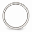 Stainless Steel Concave Beveled Edge 6mm Brushed/Polished Band