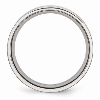 Stainless Steel Grooved 6mm Polished Band