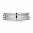 Stainless Steel Grooved 6mm Polished Band