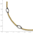 Stainless Steel Polished Yellow IP-plated Anklet