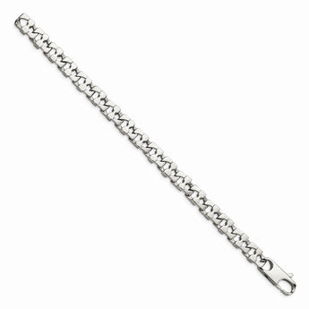 Stainless Steel Square Link 8.5in Bracelet