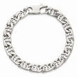 Stainless Steel Polished Oval Links 8.5in Bracelet