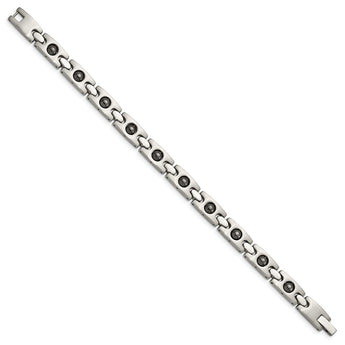 Stainless Steel Magnetic Ball Accent Bracelet